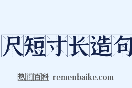 尺短寸长造句是什么意思的图片